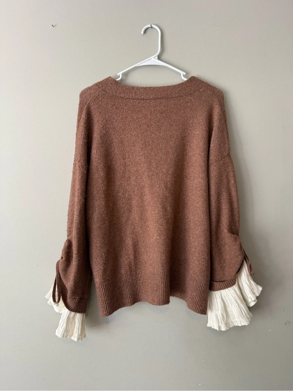 Sam Edelman Brown Button Front Women’s Sweater Cardigan - Picture 2 of 4